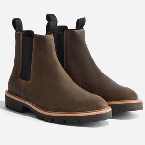 NIB Nisolo Go-To Lug Chelsea Boot 2.0 Brown Leather Waterproof 9 Sustainable
